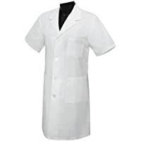 MISEMIYA - Bata Unisex Cuello Solapa Mangas Cortas Uniforme Laboral CLINICA Hospital Limpieza Veterinaria SANIDAD…